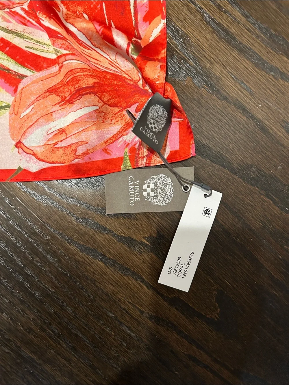 Vince Camuto Coral Floral Scarf